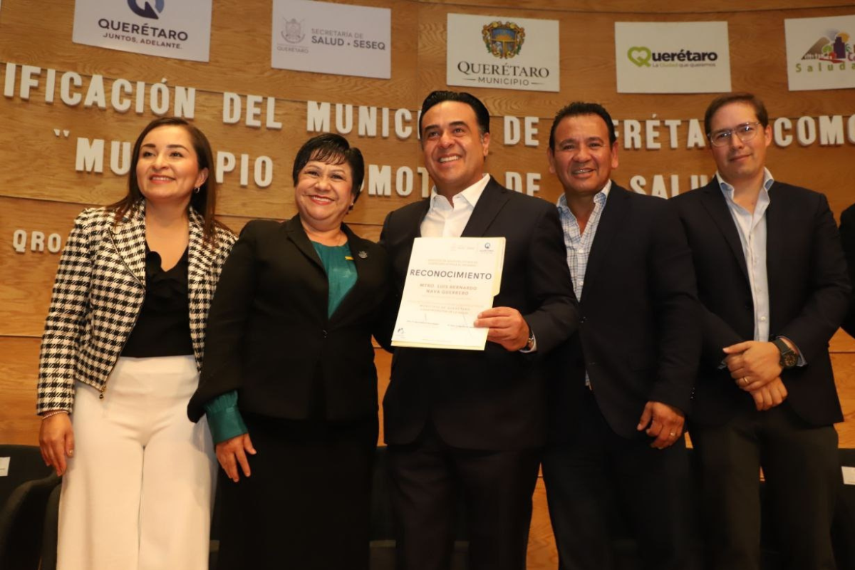 Querétaro es reconocido como  “Municipio Promotor de la Salud”