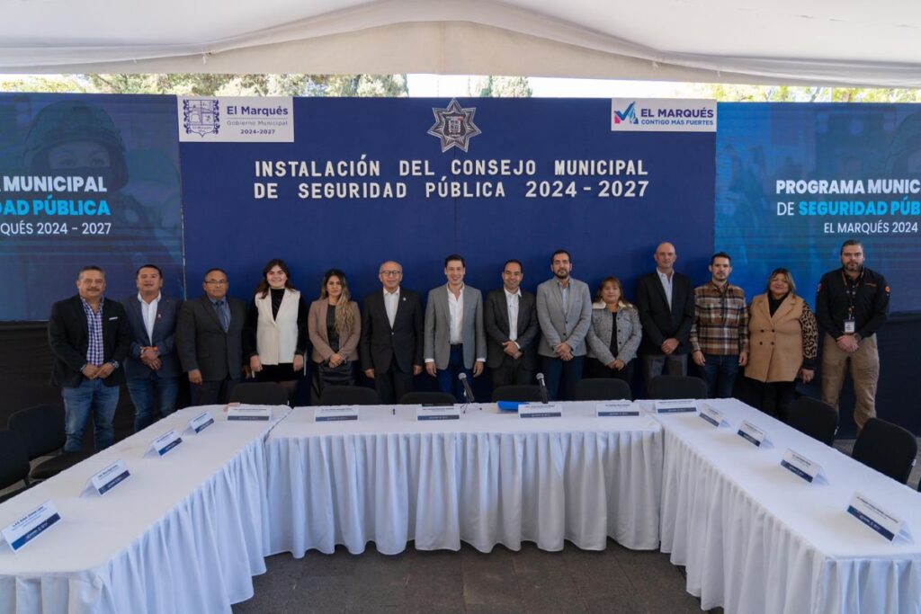 El Marqués presenta su Consejo Municipal de Seguridad Pública 2024-2027